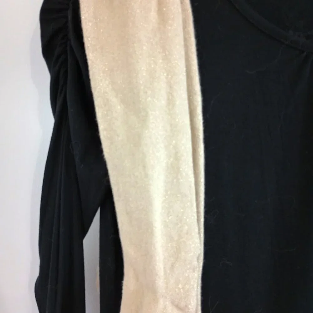 Festive Black & Gold Dress with Tights set - Picture 2 of 4